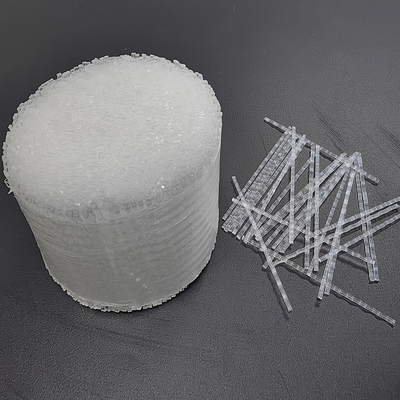 Dạng sóng sợi Polypropylene tổng hợp 54mm cho bê tông phun