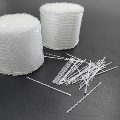 CE Certified Wave Form Concrete Polypropylene PP Macro Fiber cho đường xây dựng