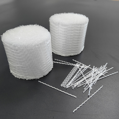PP hình dạng sóng sợi macro thay vì lưới kim loại hàn và sợi thép trong cấu trúc bê tông cho cầu và mái hầm