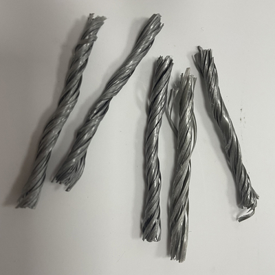 Vật liệu màu xám polymer Twist Bunchy PP Fiber cho sàn công nghiệp