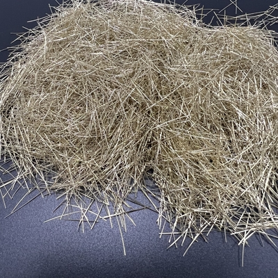 Sợi thép siêu nhỏ vàng rắn cho xây dựng đường bê tông và đường cao tốc