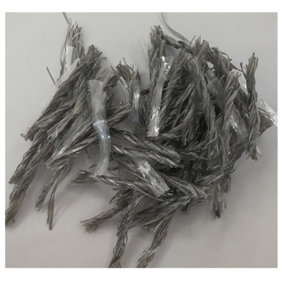 Dạng lưới và sợi xoắn Polypropylen hỗn hợp 54mm để gia cố bê tông