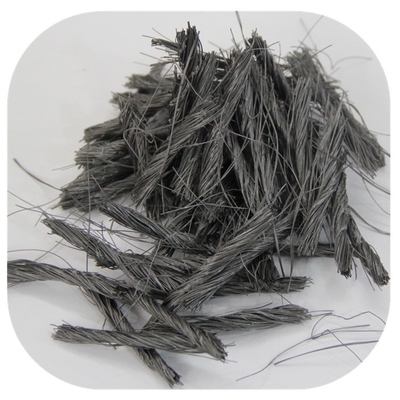 Màu trắng 51/54mm PP Macro Fiber Twist Bunchy sợi cho gia cố bê tông