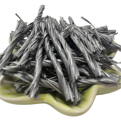 Buliding Polyme Chất liệu PP Fiber Twisted Bunchy Form 500T Đối với khả năng chống nứt