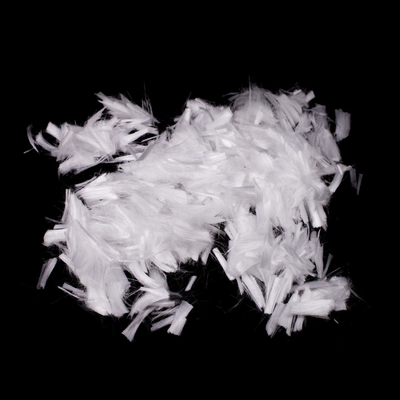 Sợi polypropylene bê tông cắt trắng 6mm 12mm cho tấm xi măng