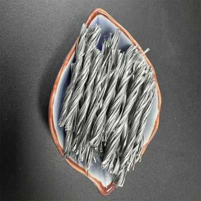 Biture Grey PP Fiber Twisted Bunchy Form để gia cố chống nứt và bê tông