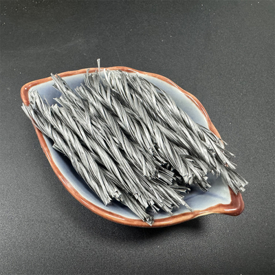 Biture Grey PP Fiber Twisted Bunchy Form để gia cố chống nứt và bê tông