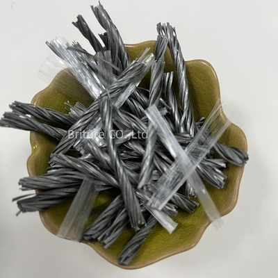 Chứng nhận CE PP Fiber Bundle Twisted Mesh Armored Concrete Fiber For Mortar Use