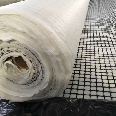 150gsm Vải địa kỹ thuật polypropylene PP Biaxial Geogrid để ổn định độ dốc 30-30kN / M