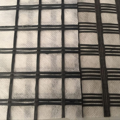 Geogrid sợi thủy tinh hoặc Polyester Geogrid kết hợp với vải không dệt