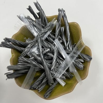 Chứng nhận CE PP Fiber Bundle Twisted Mesh Armored Concrete Fiber For Mortar Use